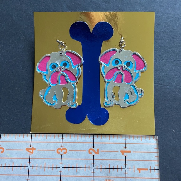 I Pug You!!! Artist Made Earrings - Picture 3 of 4